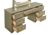 Beaumont 7 - drawer Vanity Desk with Lighting Mirror Champagne | Coaster | Home Elegance USA