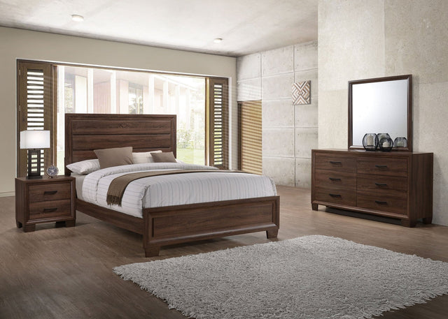 Brandon 4 - piece Eastern King Bedroom Set Warm Brown | Coaster | Home Elegance USA