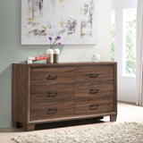 Brandon 6 - drawer Dresser Medium Warm Brown | Coaster - 205323 - Home Elegance USA - 2