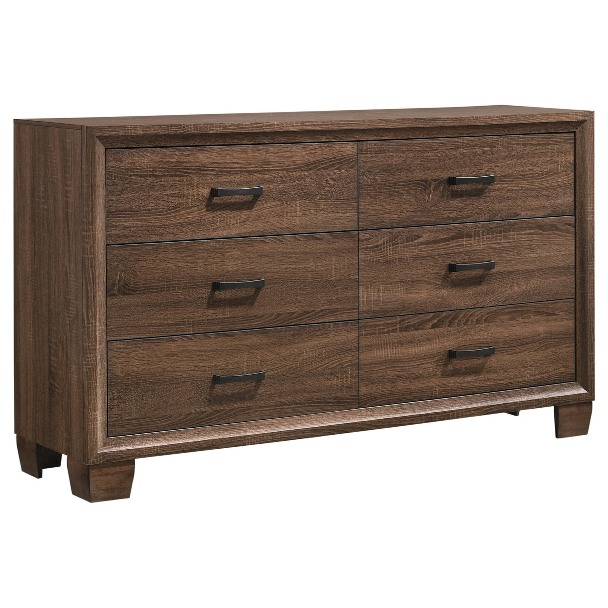 Brandon 6 - drawer Dresser Medium Warm Brown | Coaster | Home Elegance USA