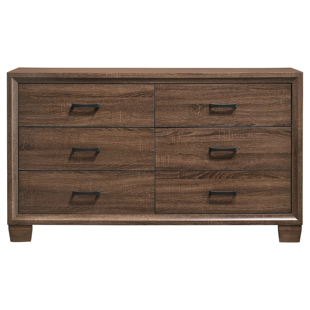 Brandon 6 - drawer Dresser Medium Warm Brown | Coaster | Home Elegance USA