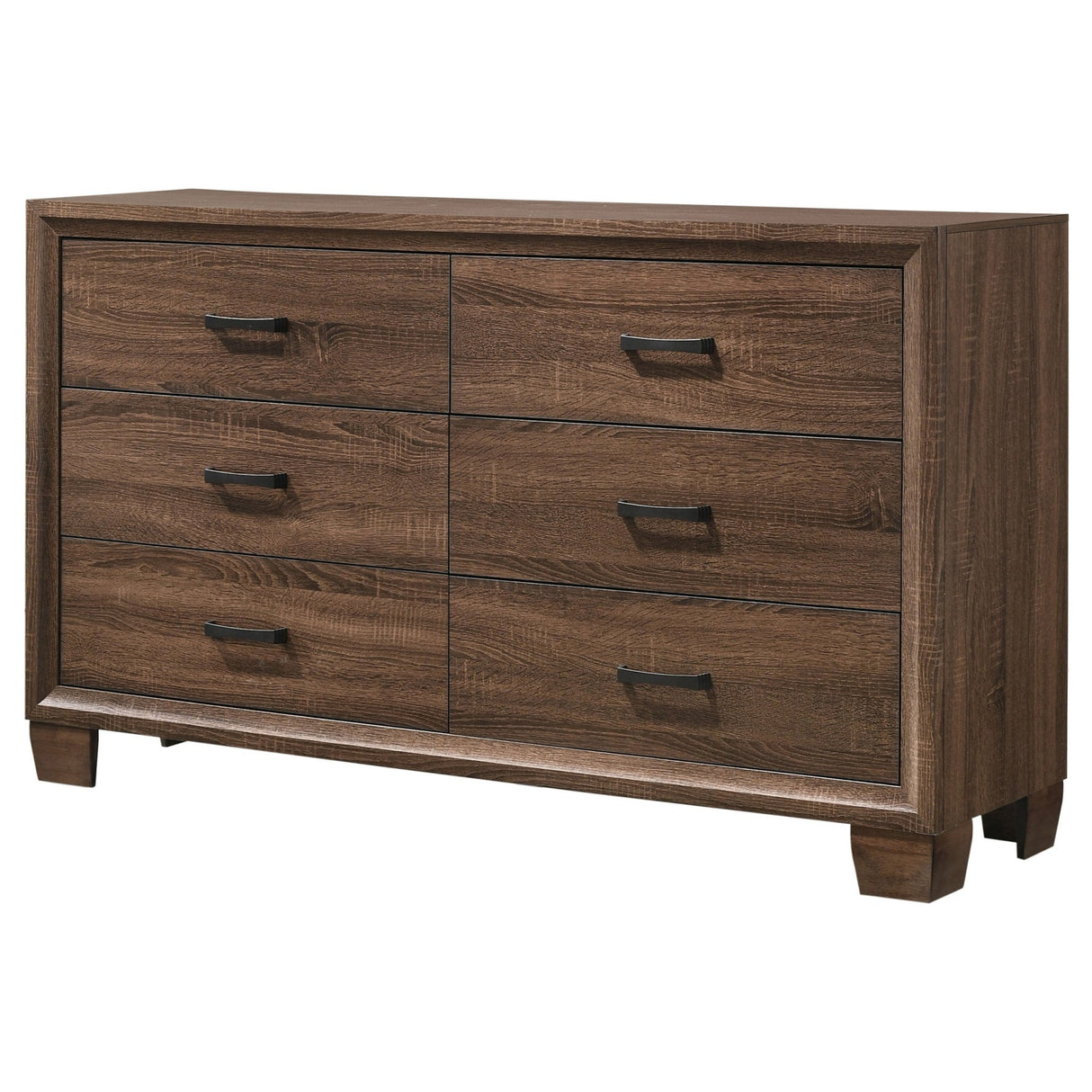 Brandon 6 - drawer Dresser Medium Warm Brown | Coaster | Home Elegance USA