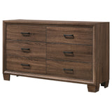 Brandon 6 - drawer Dresser Medium Warm Brown | Coaster - 205323 - Home Elegance USA - 4