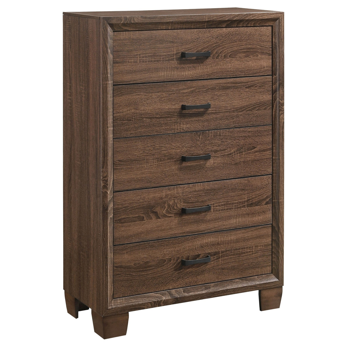 Brandon 5 - drawer Chest Medium Warm Brown | Coaster | Home Elegance USA