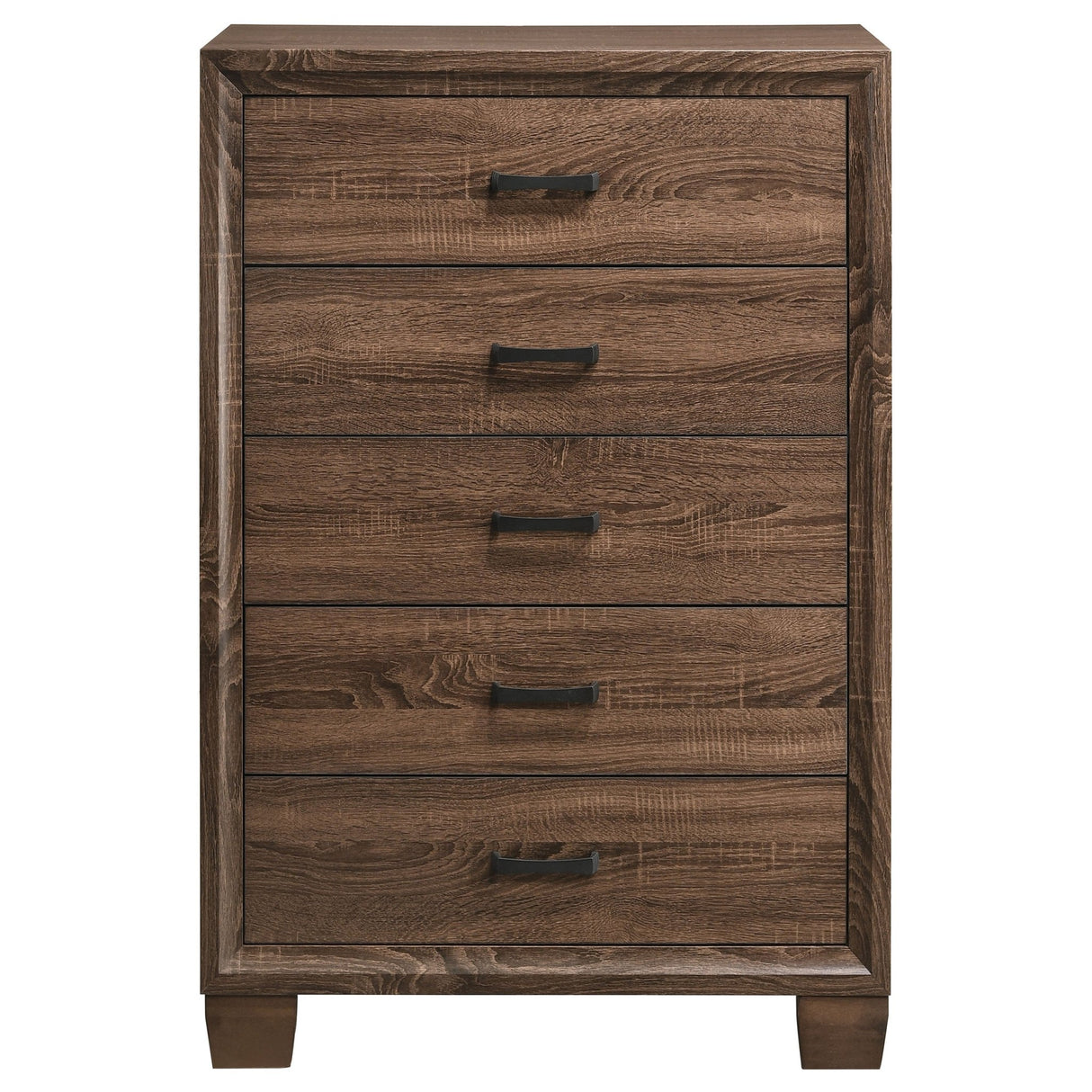 Brandon 5 - drawer Chest Medium Warm Brown | Coaster | Home Elegance USA