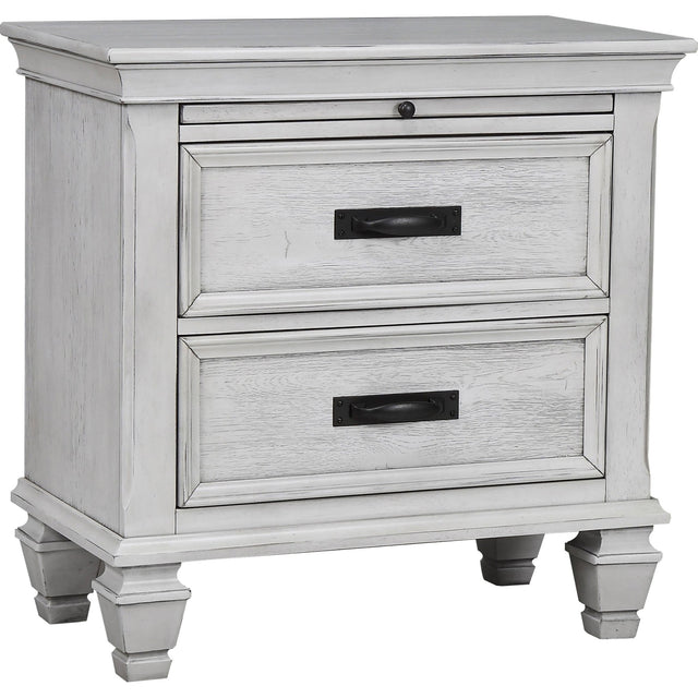 Nightstand - Franco 2-drawer Nightstand Antique White