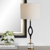Maryam Cordless Led Buffet Lamp Black / Bronze - Black / White by Uttermost - View 2