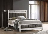 Barzini Wood Eastern King Panel Bed White | Coaster - 205891KE - Home Elegance USA - 2