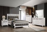 Barzini 4 - piece California King Bedroom Set White | Coaster | Home Elegance USA