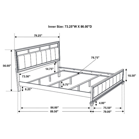 Barzini 4 - piece California King Bedroom Set White | Coaster | Home Elegance USA