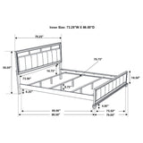 Barzini 5 - piece California King Bedroom Set White | Coaster | Home Elegance USA