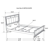 Barzini Wood Queen Panel Bed White | Coaster - 205891Q - Home Elegance USA - 8