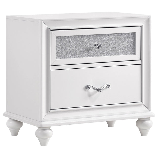 Barzini 2 - drawer Nightstand White | Coaster - 205892 - Home Elegance USA - 1