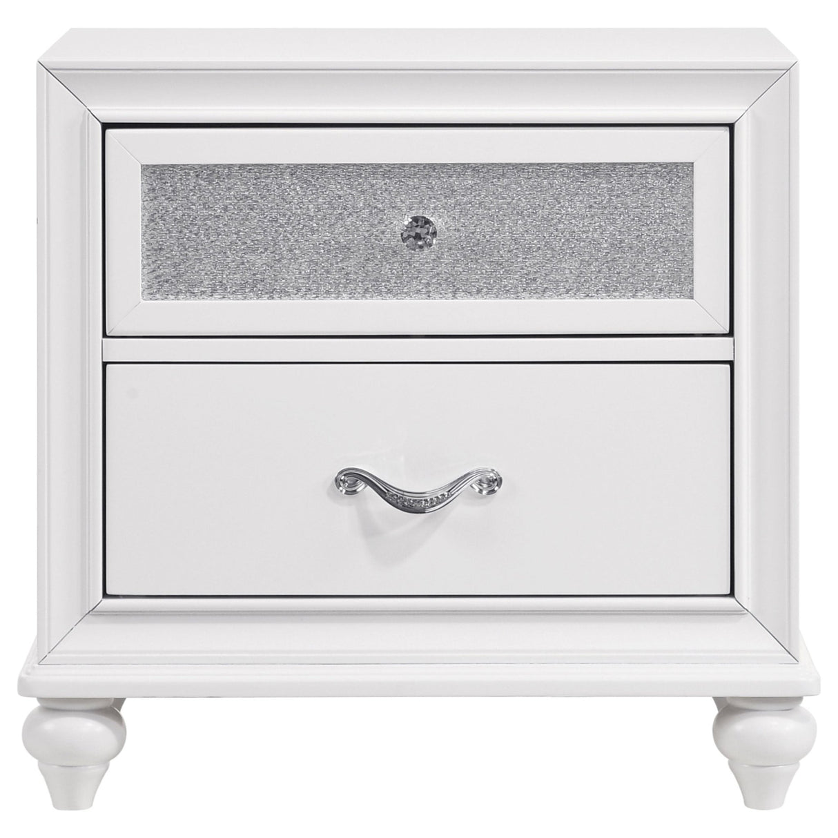 Barzini 2 - drawer Nightstand White | Coaster - 205892 - Home Elegance USA - 3