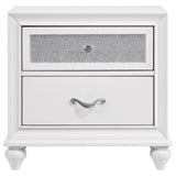 Barzini 2-drawer Nightstand White - Home Elegance USA