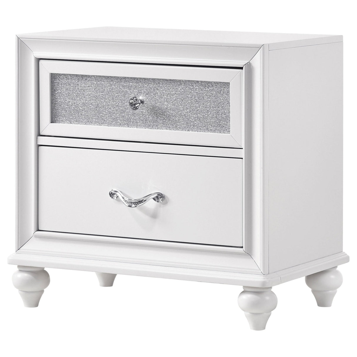 Barzini 2 - drawer Nightstand White | Coaster - 205892 - Home Elegance USA - 4