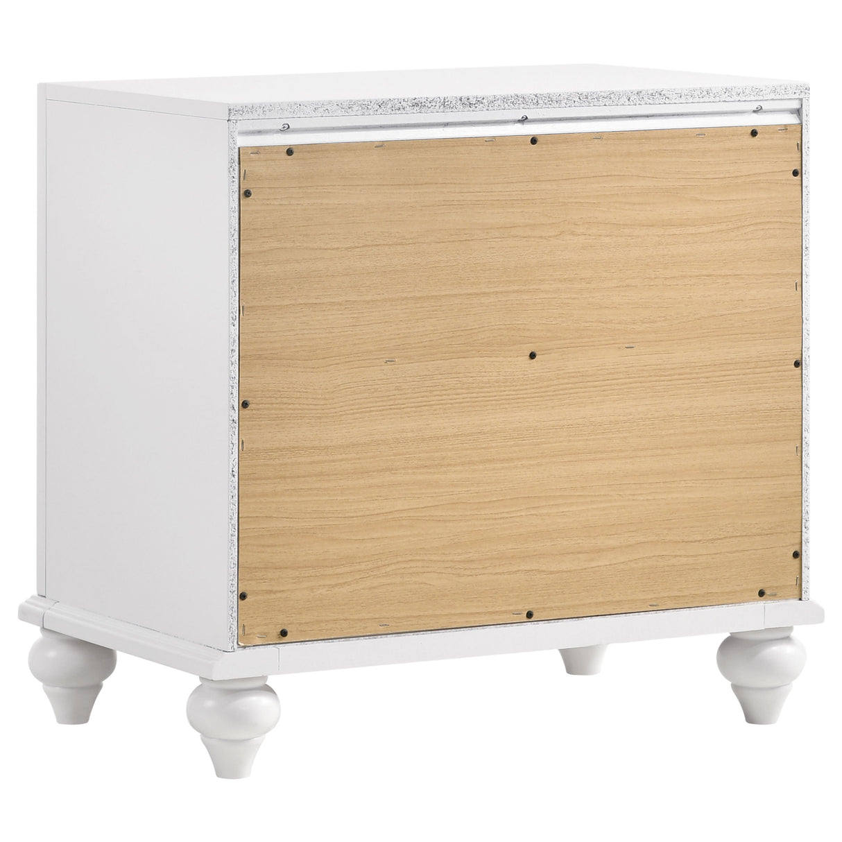 Barzini 2-drawer Nightstand White - Home Elegance USA