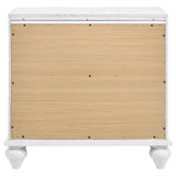 Barzini 2-drawer Nightstand White - Home Elegance USA