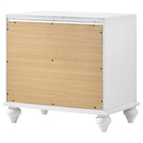 Barzini 2-drawer Nightstand White - Home Elegance USA