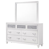 Barzini 7 - drawer Dresser with Mirror White | Coaster | Home Elegance USA