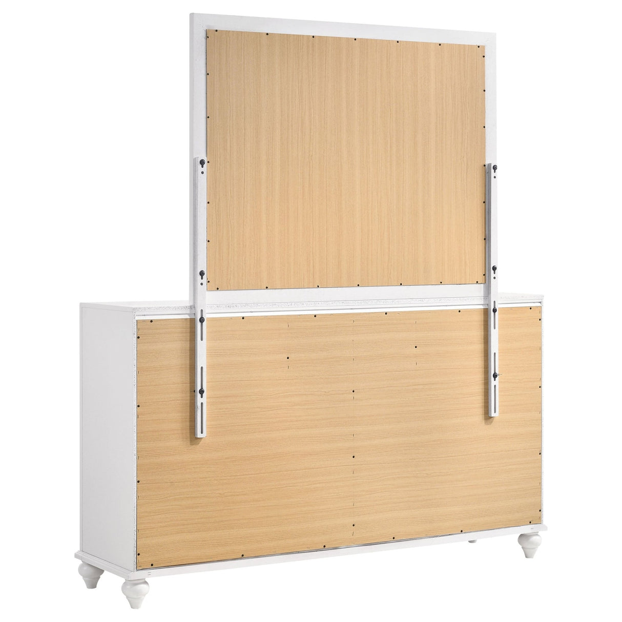Barzini 7 - drawer Dresser with Mirror White | Coaster | Home Elegance USA