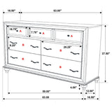 Barzini 7 - drawer Dresser White | Coaster | Home Elegance USA