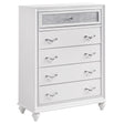 Barzini 5 - drawer Chest White | Coaster | Home Elegance USA