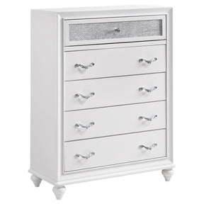 Barzini 5 - drawer Chest White | Coaster | Home Elegance USA