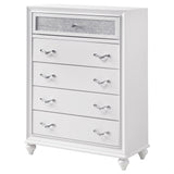 Barzini 5 - drawer Chest White | Coaster | Home Elegance USA