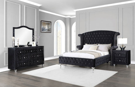 Deanna 4 - piece Eastern King Bedroom Set Black | Coaster | Home Elegance USA