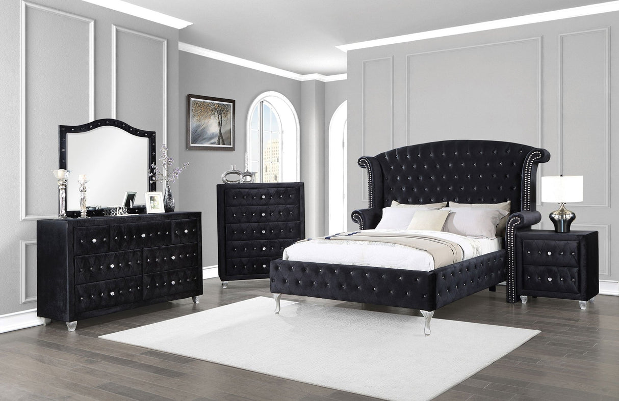 Deanna 5 - piece Eastern King Bedroom Set Black | Coaster - 206101KE - S5 - Home Elegance USA - 1