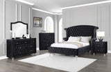 Deanna 5 - piece Eastern King Bedroom Set Black | Coaster | Home Elegance USA