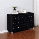 Deanna 7 - drawer Rectangular Dresser Black | Coaster | Home Elegance USA