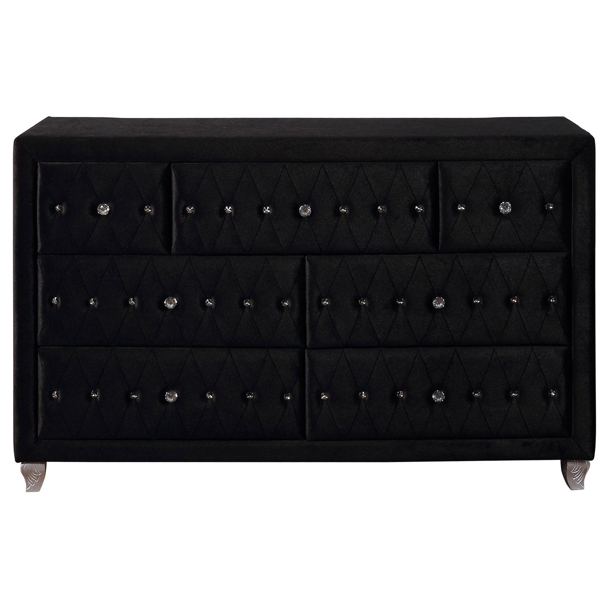 Deanna 7 - drawer Rectangular Dresser Black | Coaster | Home Elegance USA