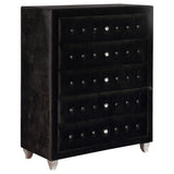 Deanna Deanna 5 - drawer Rectangular Chest Black | Coaster | Home Elegance USA