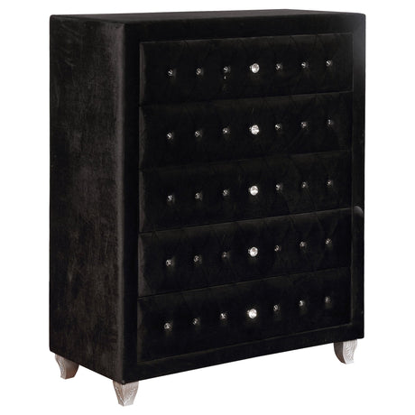 Deanna Deanna 5 - drawer Rectangular Chest Black | Coaster - 206105 - Home Elegance USA - 1