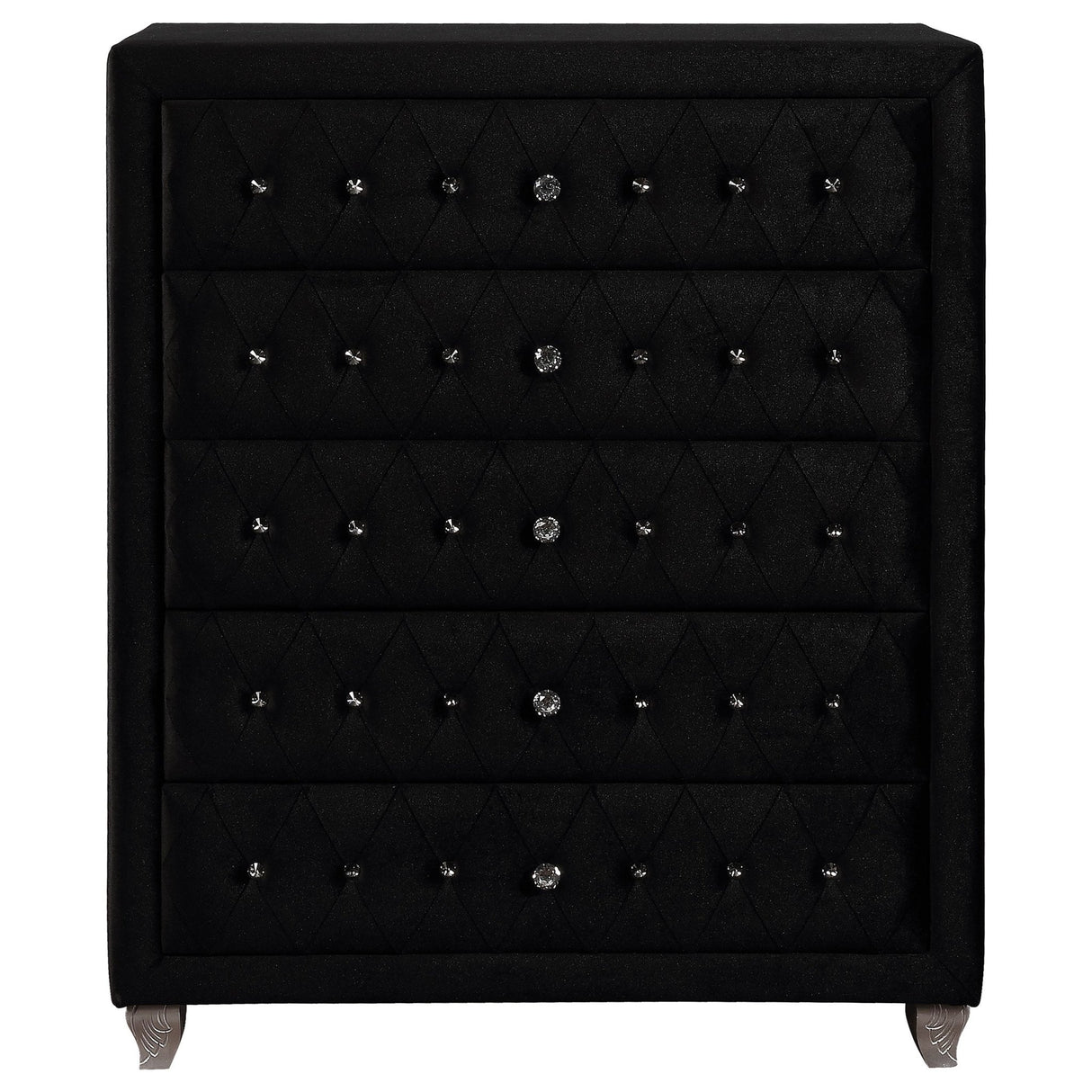 Deanna Deanna 5 - drawer Rectangular Chest Black | Coaster | Home Elegance USA