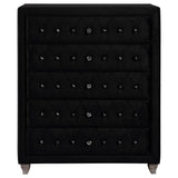 Deanna Deanna 5 - drawer Rectangular Chest Black | Coaster | Home Elegance USA