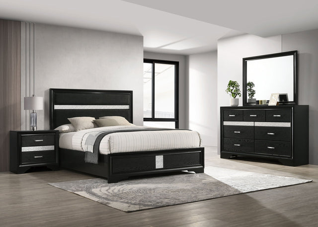 Miranda 4-piece California King Bedroom Set Black - sold by Home Elegance USA