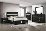 Miranda 5-piece California King Bedroom Set Black - sold by Home Elegance USA