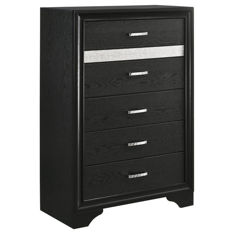Miranda 5-piece California King Bedroom Set Black - sold by Home Elegance USA