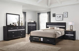 Miranda 2-drawer Nightstand Black - Home Elegance USA