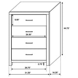 Brantford 5 - piece Eastern King Bedroom Set Barrel Oak | Coaster | Home Elegance USA