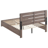 Brantford Wood Eastern King Panel Bed Barrel Oak | Coaster | Home Elegance USA