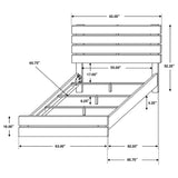 Queen Bed - Brantford Wood Queen Panel Bed Barrel Oak