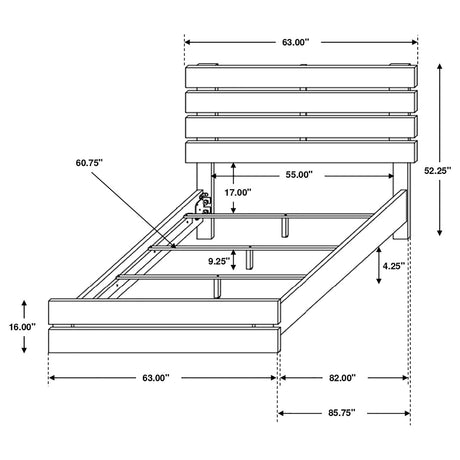 Queen Bed - Brantford Wood Queen Panel Bed Barrel Oak