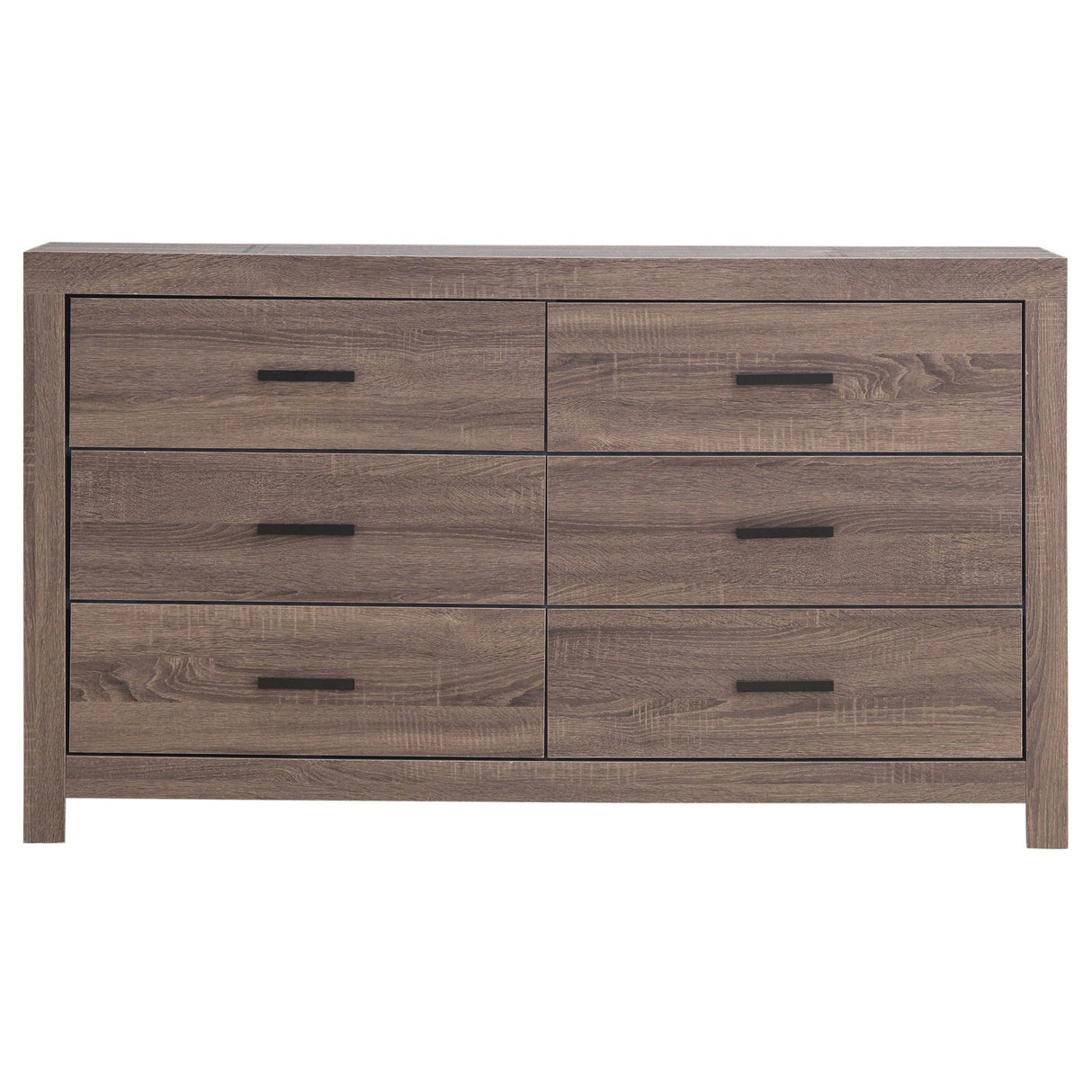 Brantford 6 - drawer Dresser Barrel Oak | Coaster - 207043 - Home Elegance USA - 3