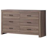 Brantford 6 - drawer Dresser Barrel Oak | Coaster - 207043 - Home Elegance USA - 4