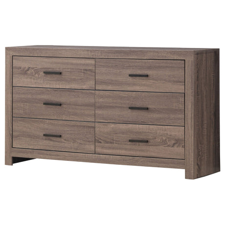 Brantford 6 - drawer Dresser Barrel Oak | Coaster | Home Elegance USA