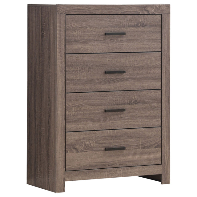 Brantford 4 - drawer Chest Barrel Oak | Coaster - 207045 - Home Elegance USA - 1